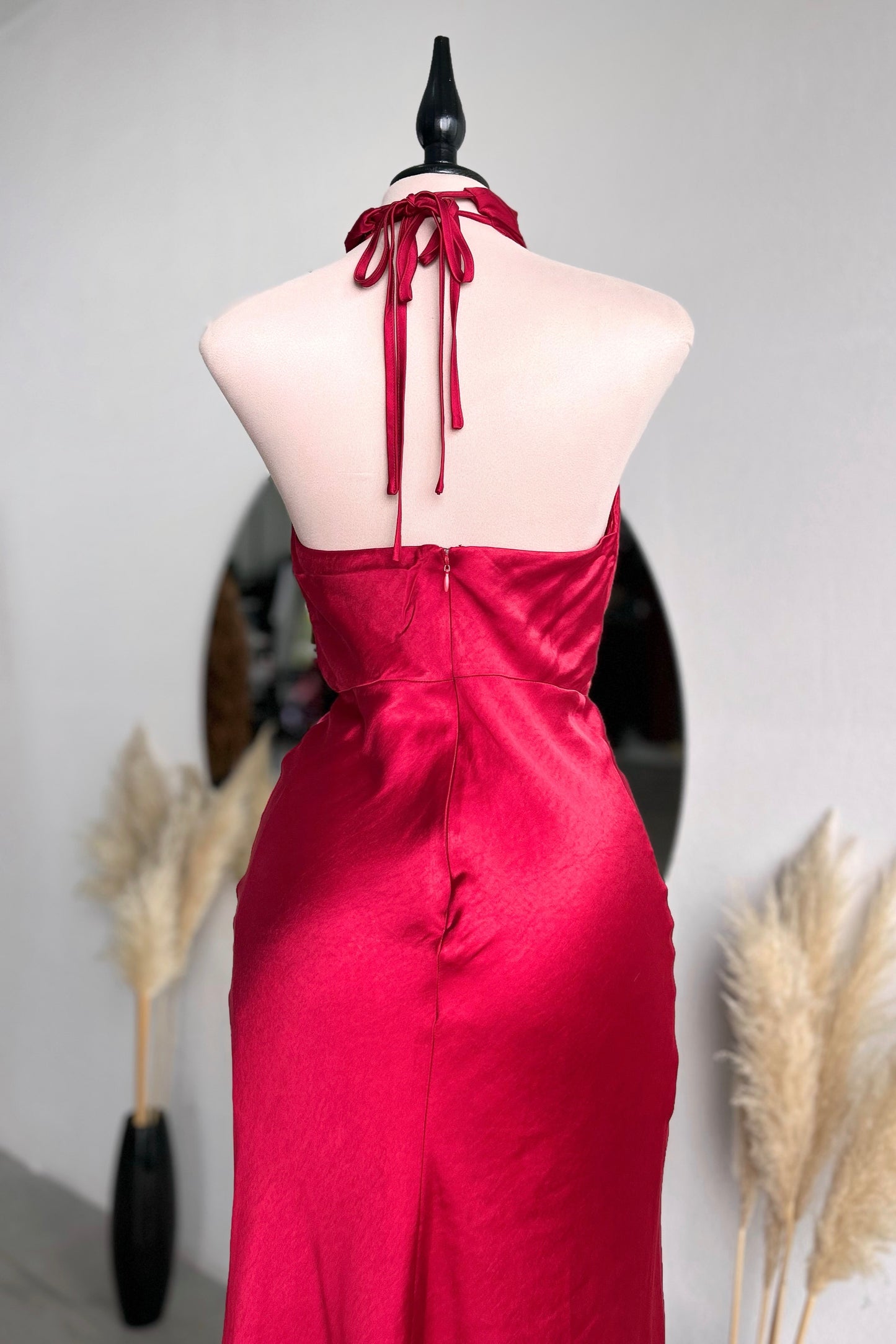 Vestido rojo halter