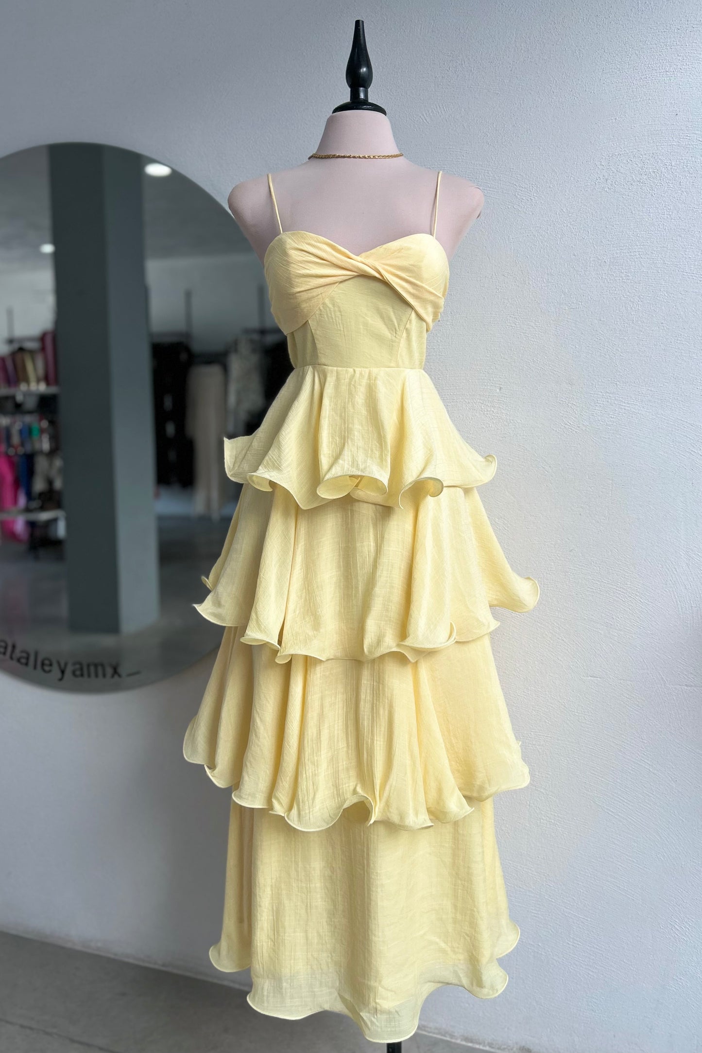 Vestido Aurora Solei Mantequilla