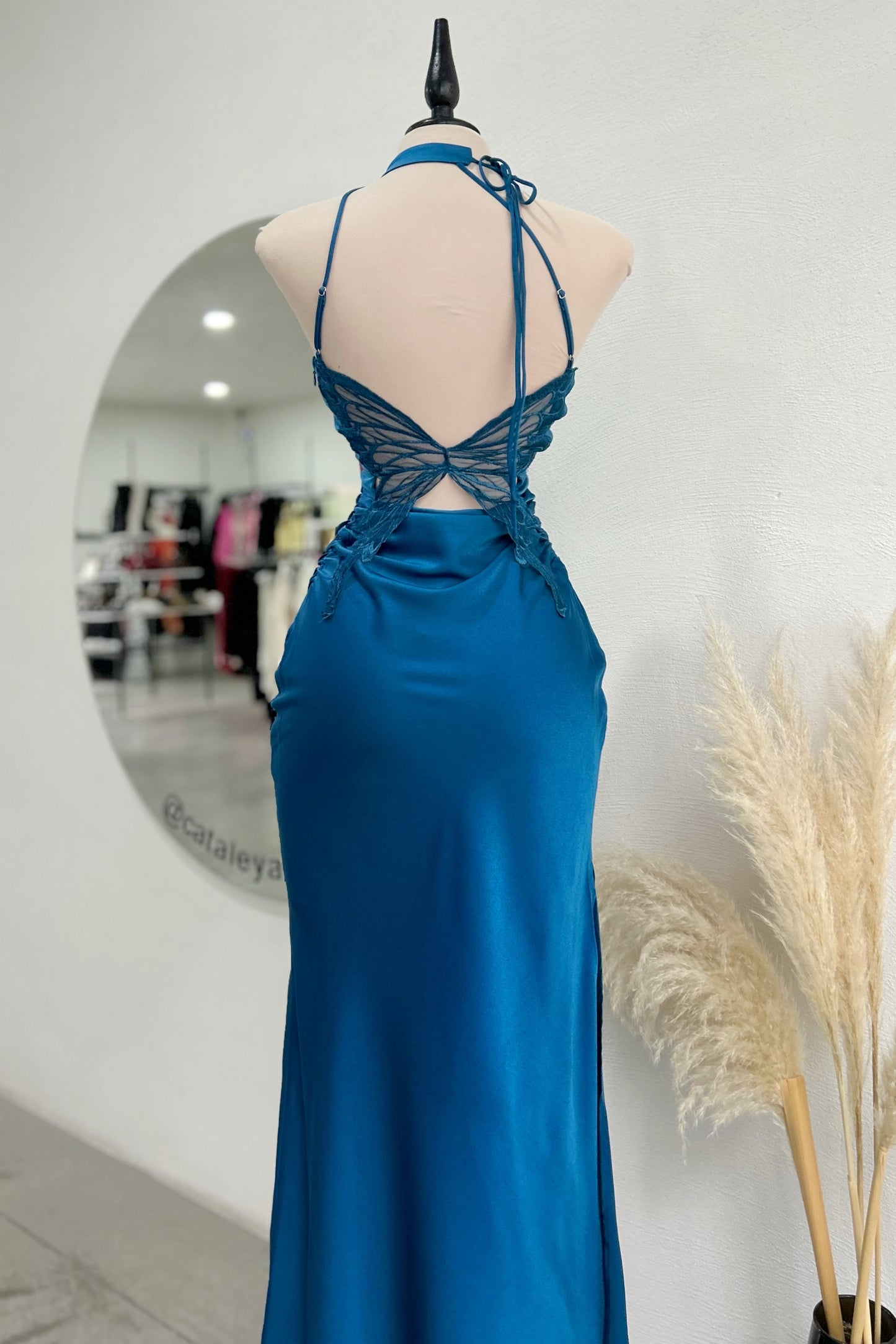 Vestido Butterfly Teal