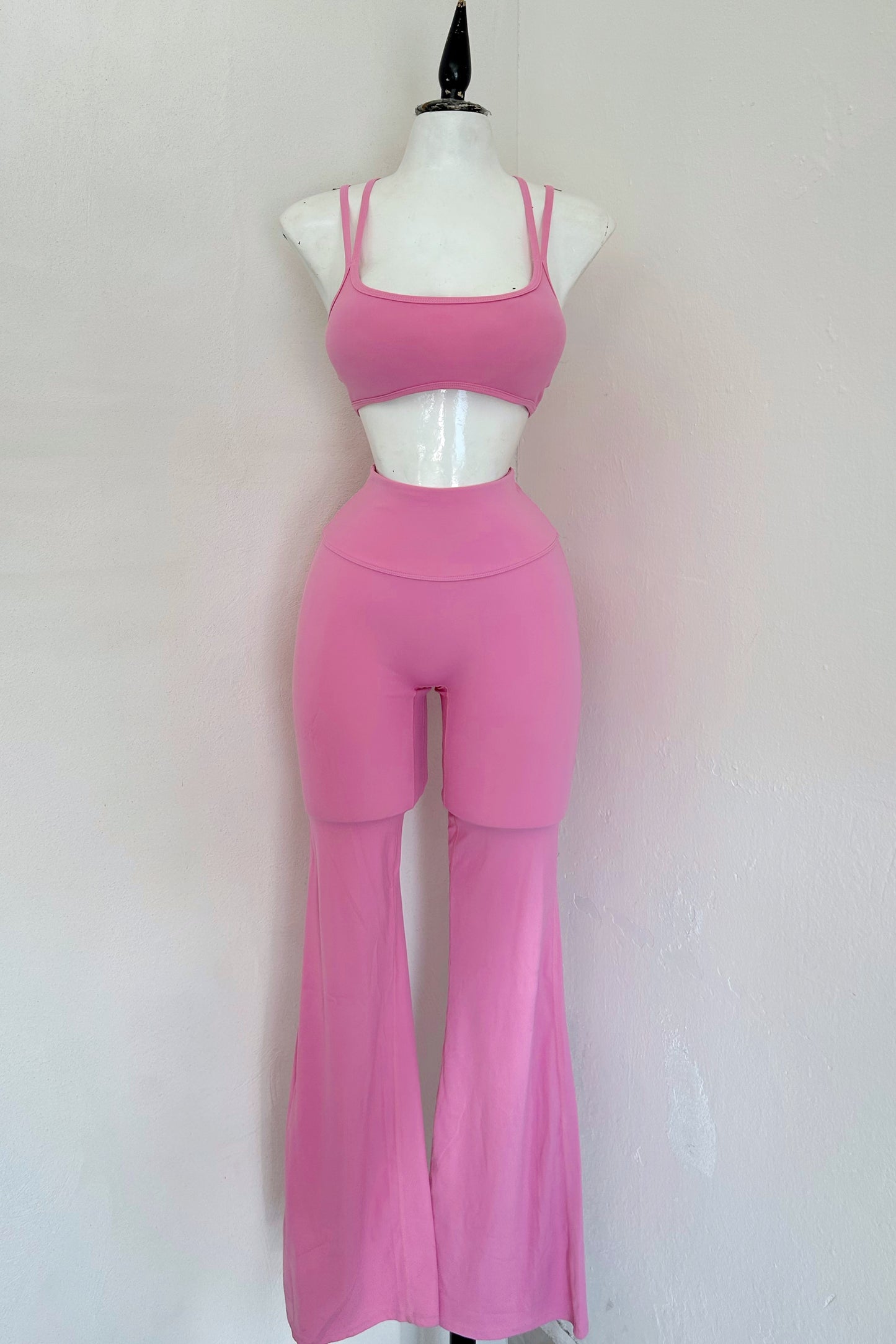 Set flare liso 01 rosa