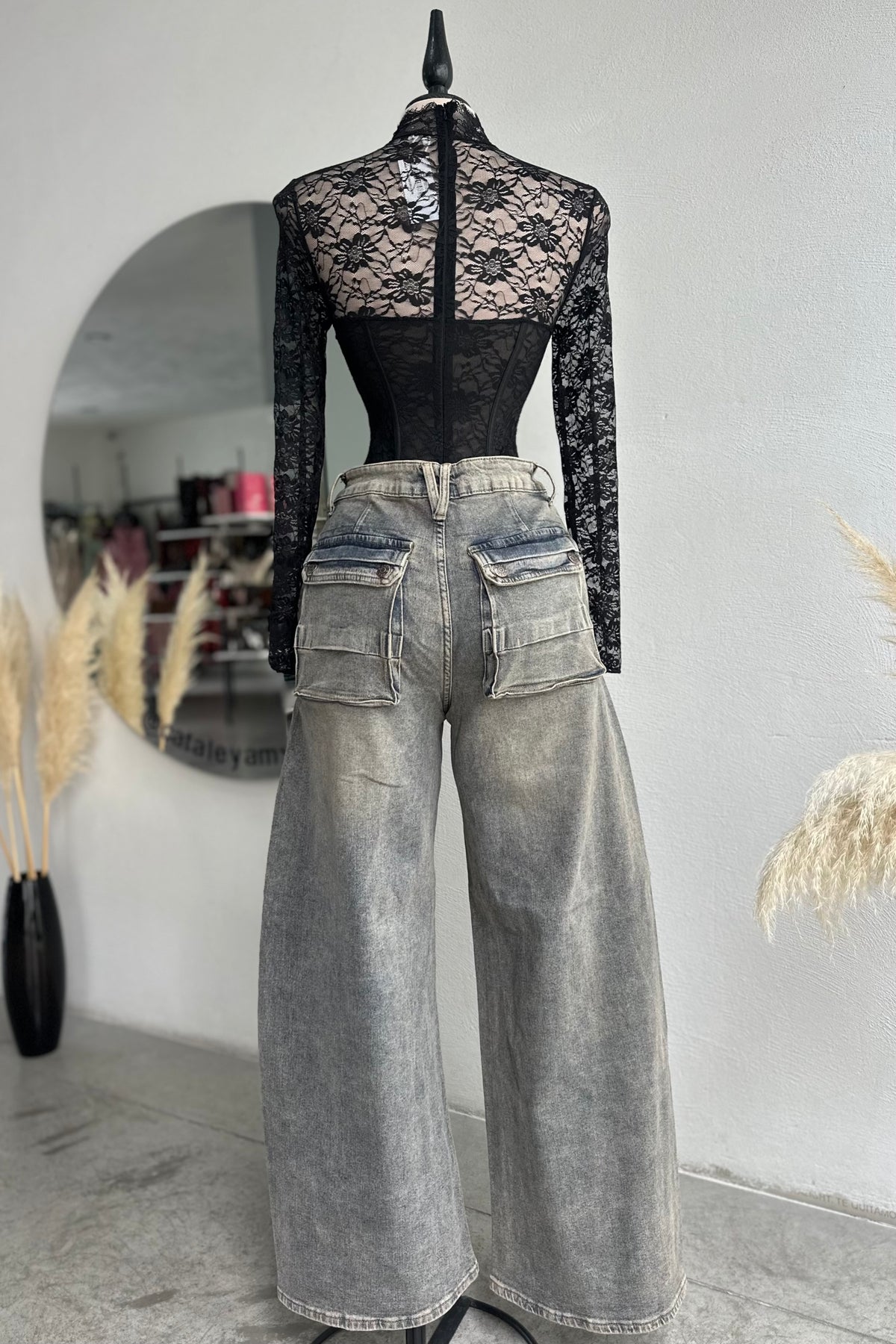 Jeans Barrel Gray