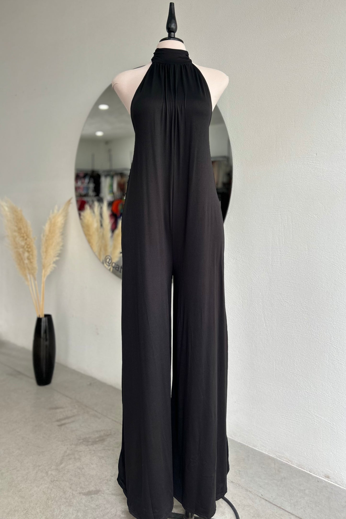 Jumpsuit halter negro