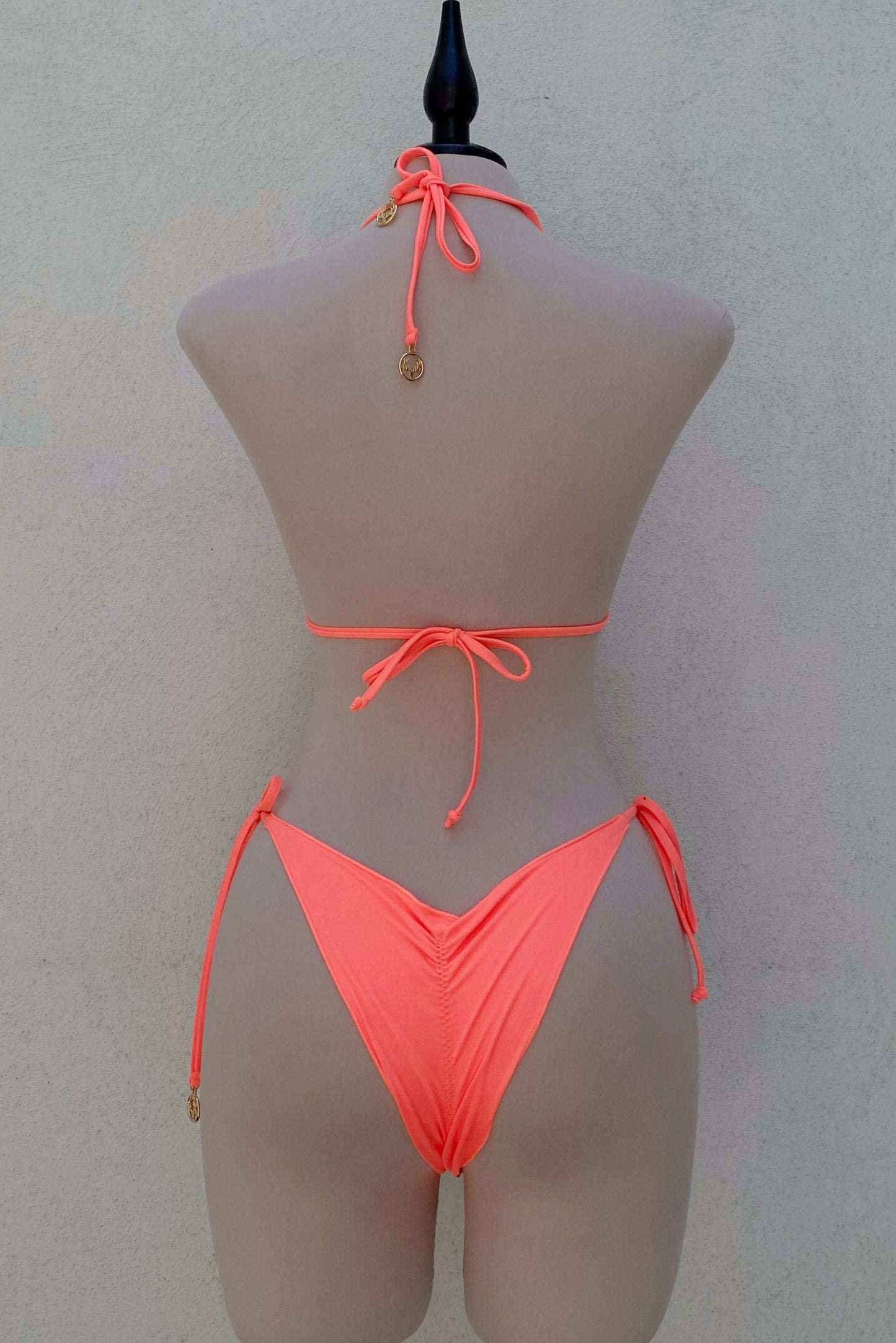 Bikini lentejuelas naranja