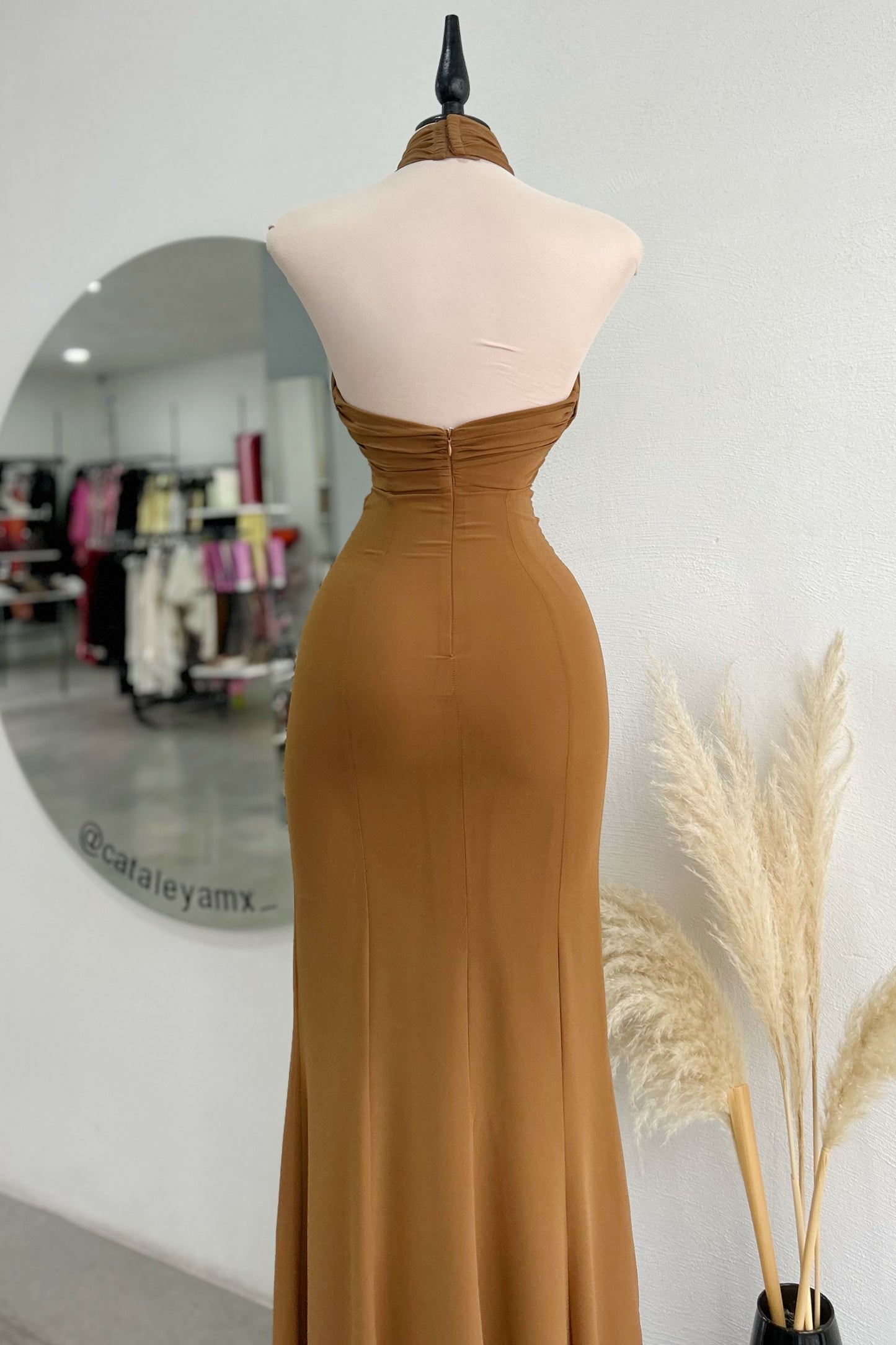 Vestido Mocha Halter