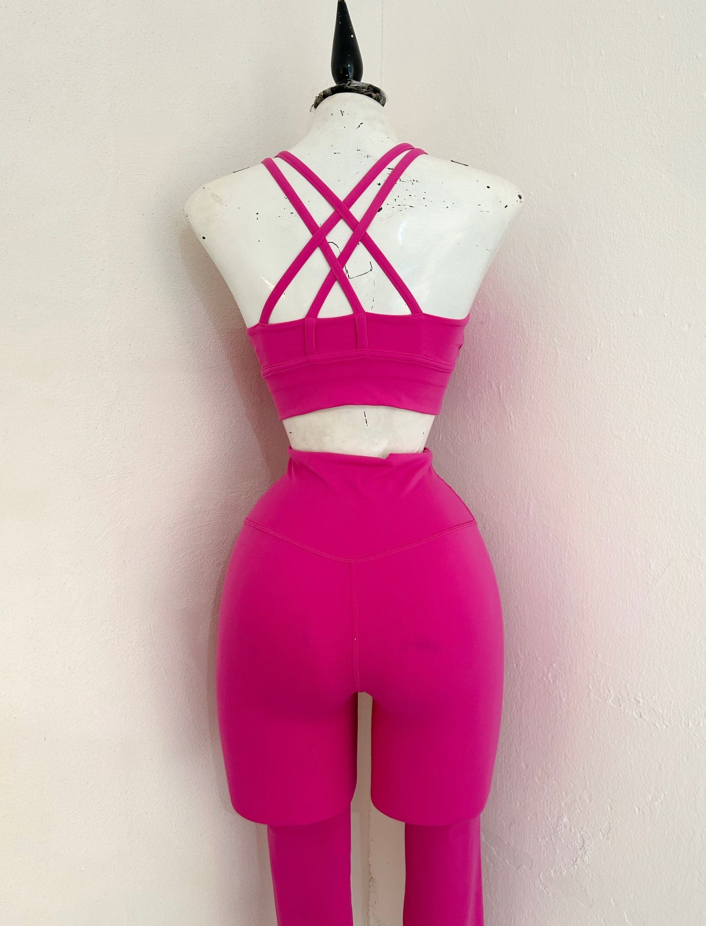 Set doble cruzado 01 hot pink