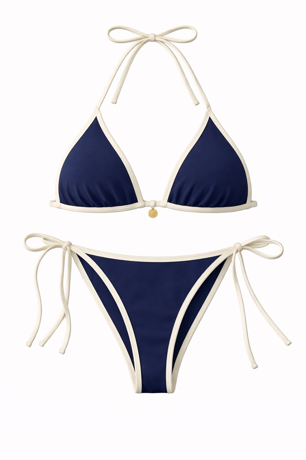 Bikini navy linea beige