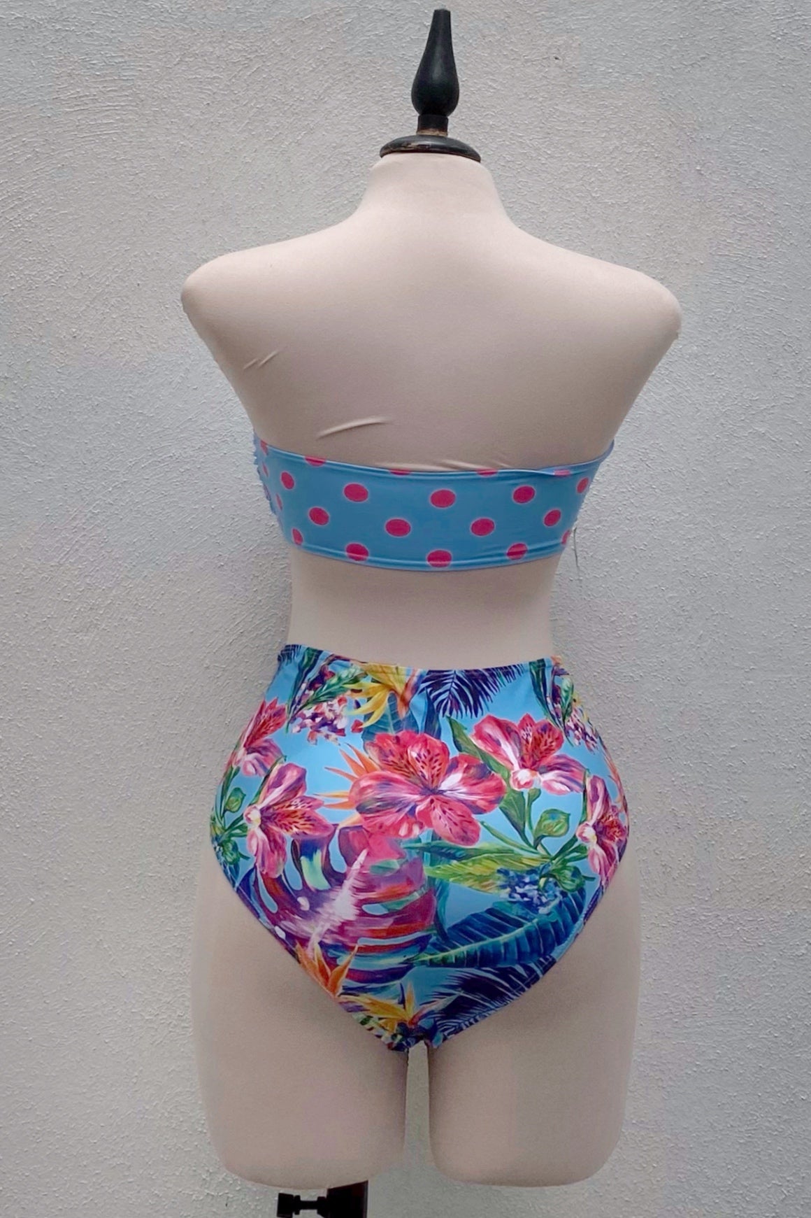 Bikini azul estampado