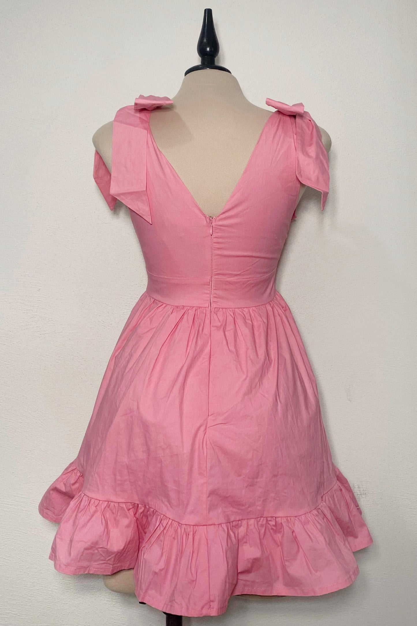Vestido rosa con strap