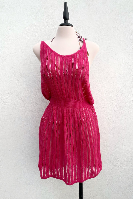 Salida de baño rosa fucsia