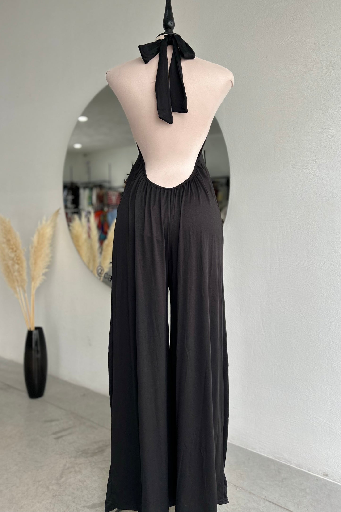Jumpsuit halter negro