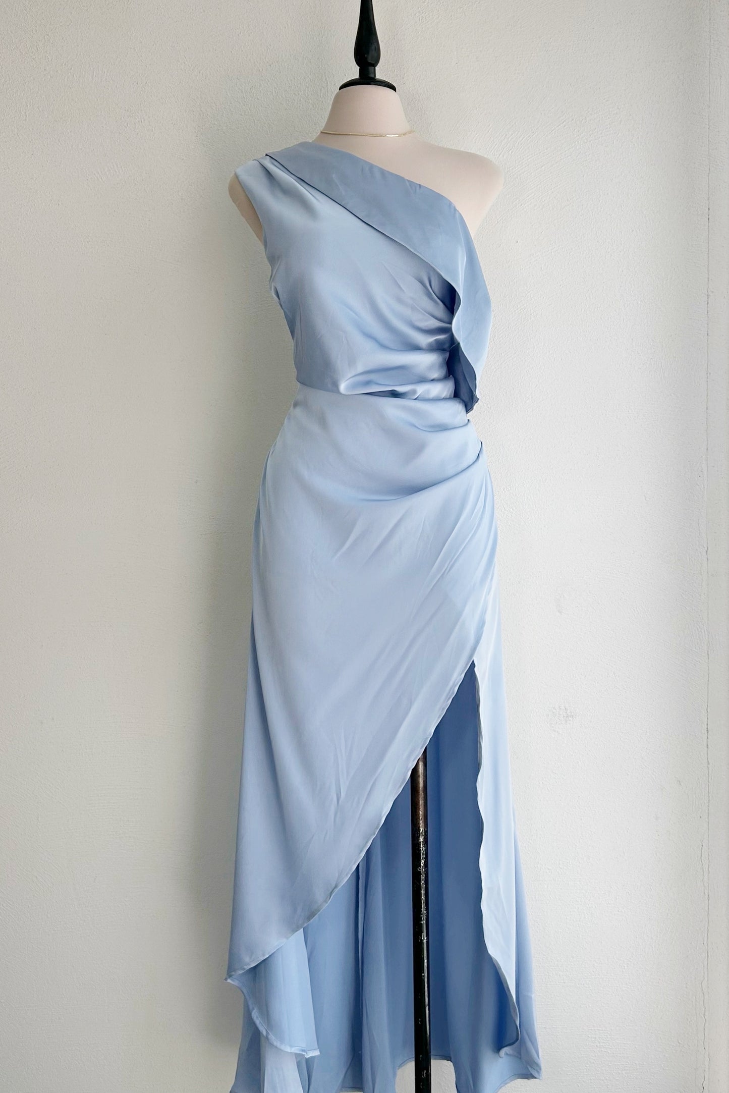 Vestido largo baby blue