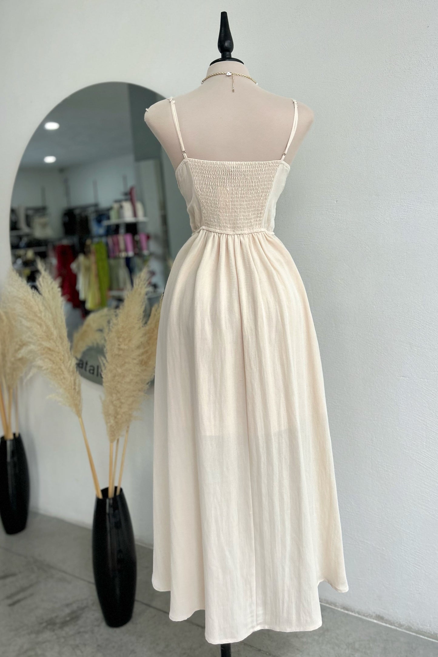 Vestido Beige Campesino