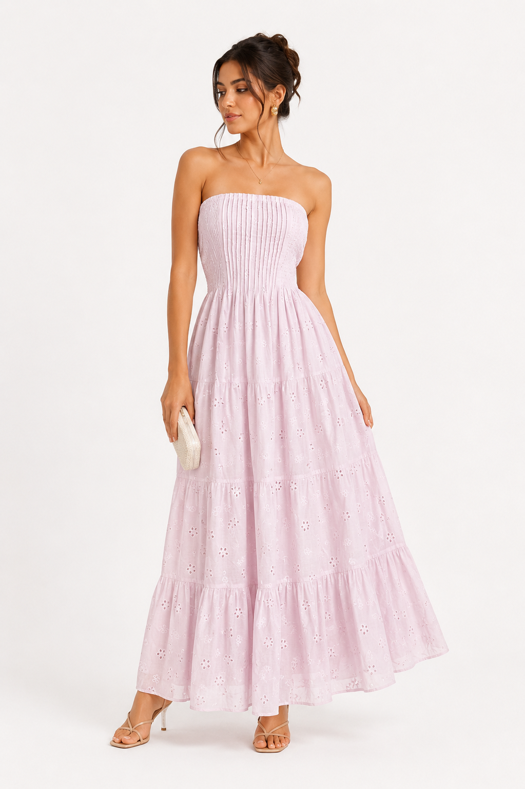 Vestido Eyelet Baby Pink