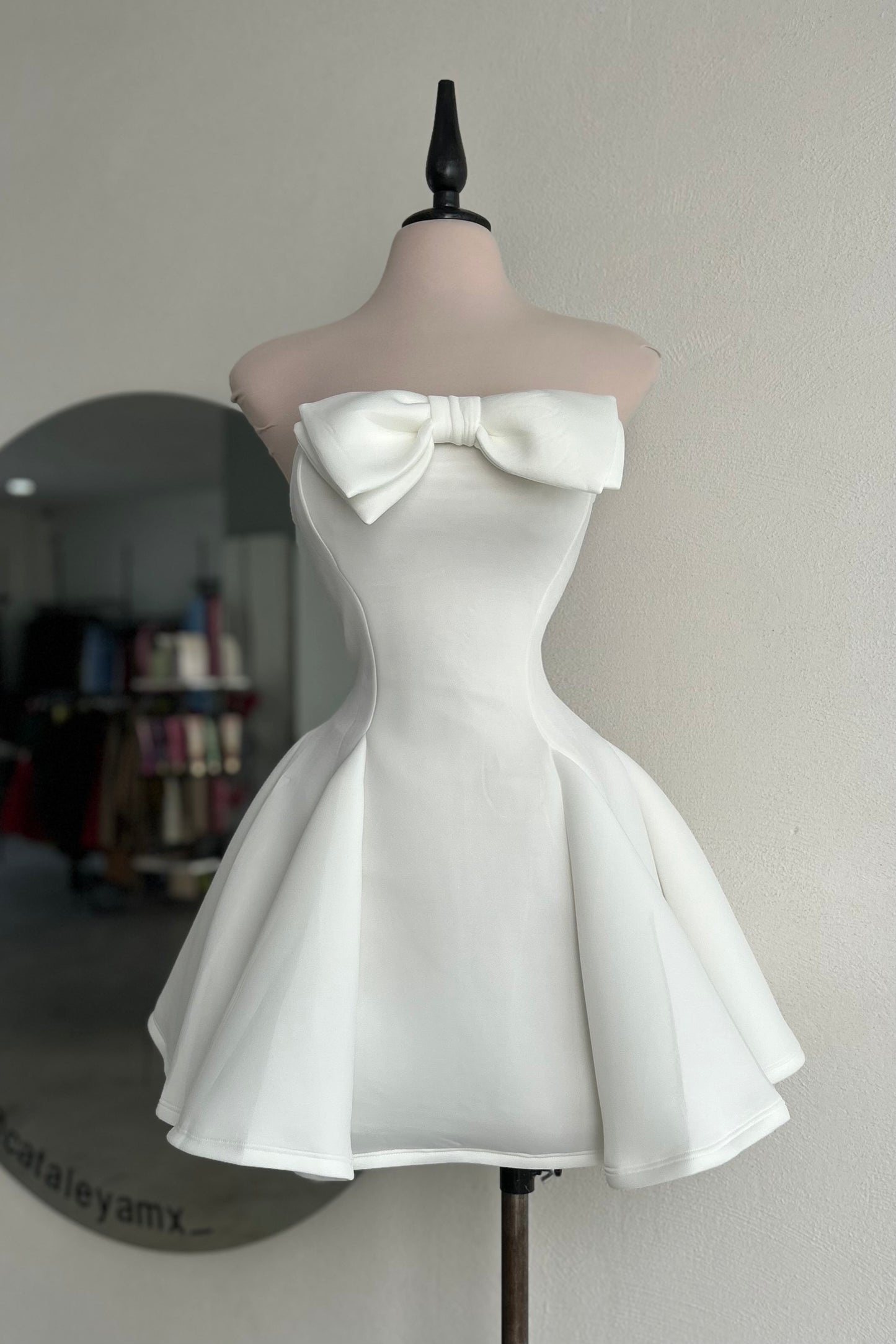 Vestido White Bow