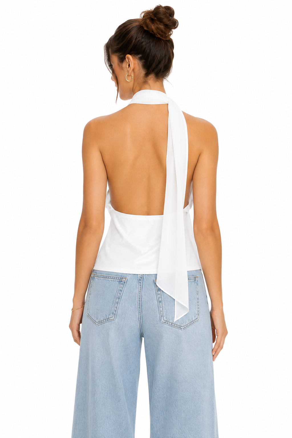 Blusa Cowl White