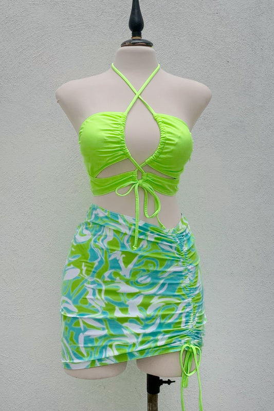 Set bikini verde