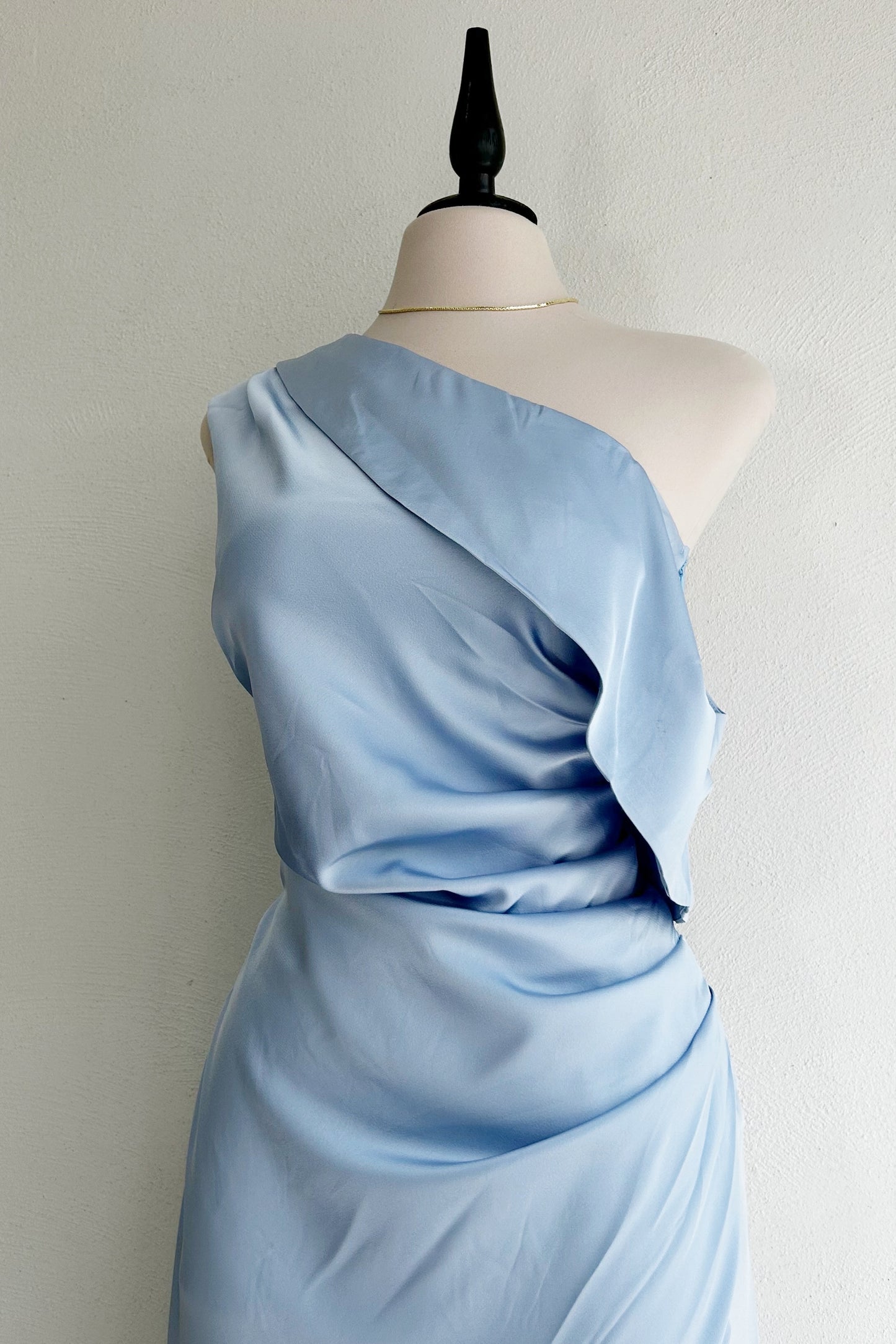 Vestido largo baby blue