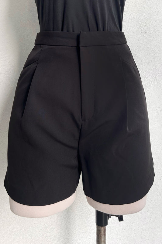 Short de vestir negro