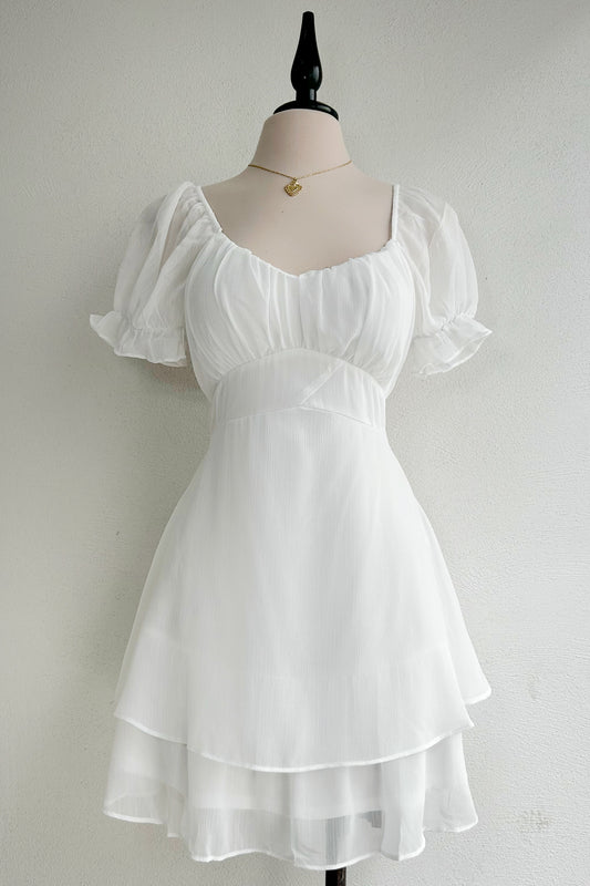 Vestido blanco con manga