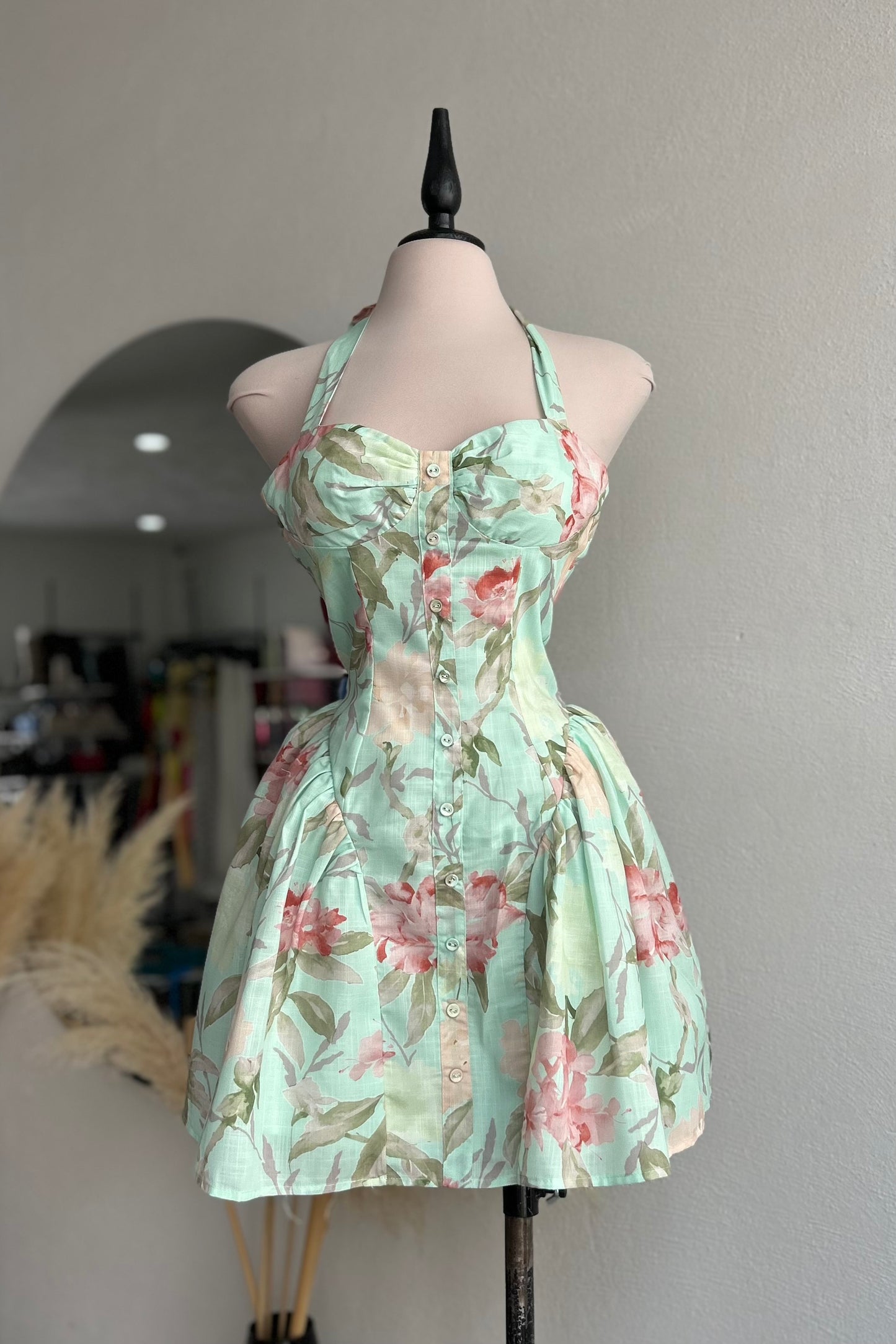 Vestido Menta Floral