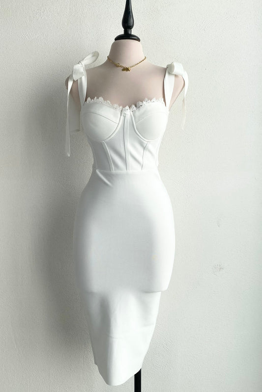 Vestido bandage blanco