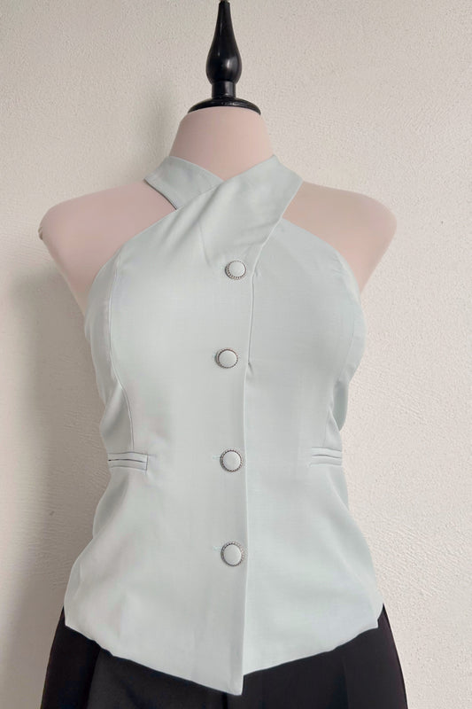 Top halter menta