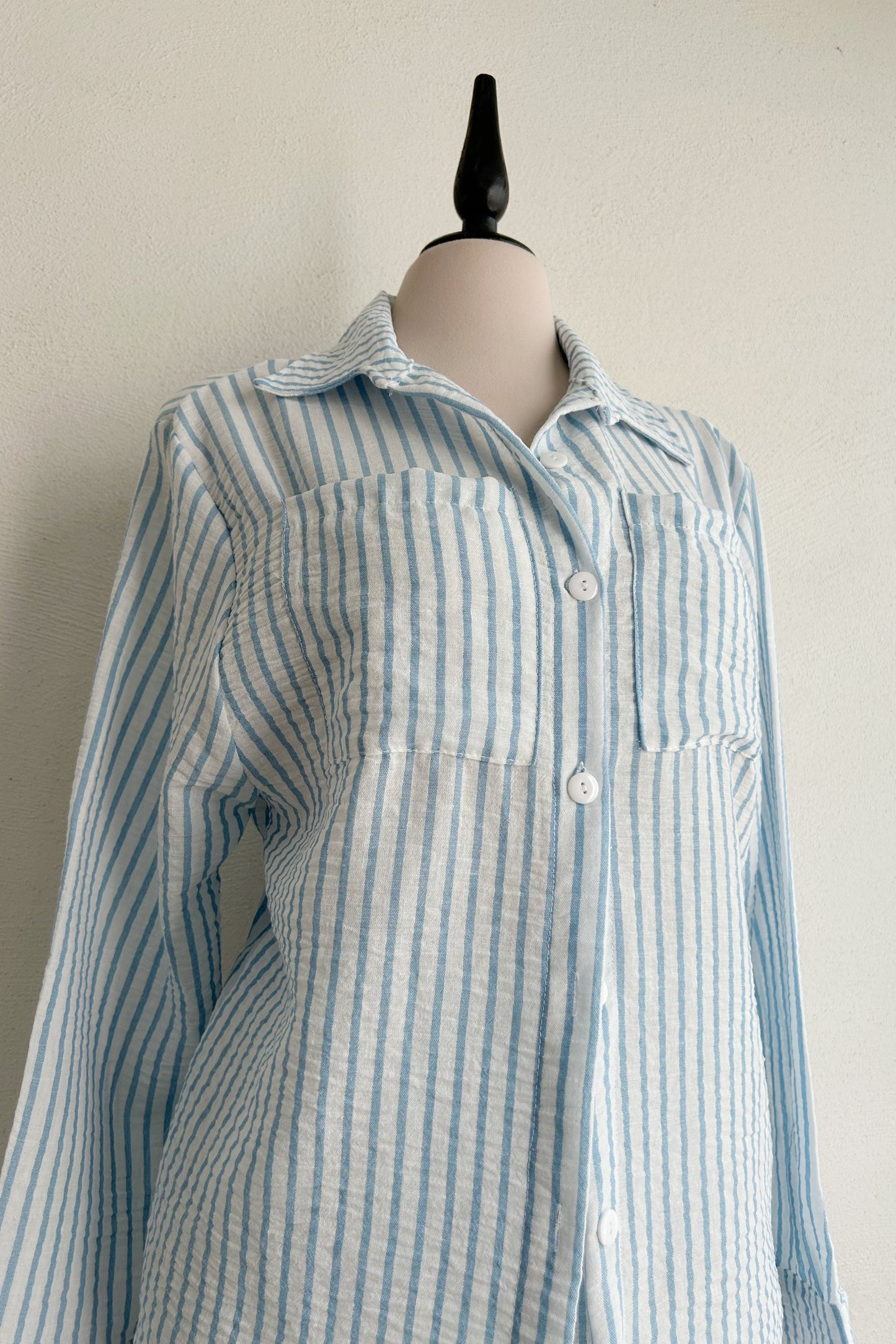 Conjunto rayas baby blue