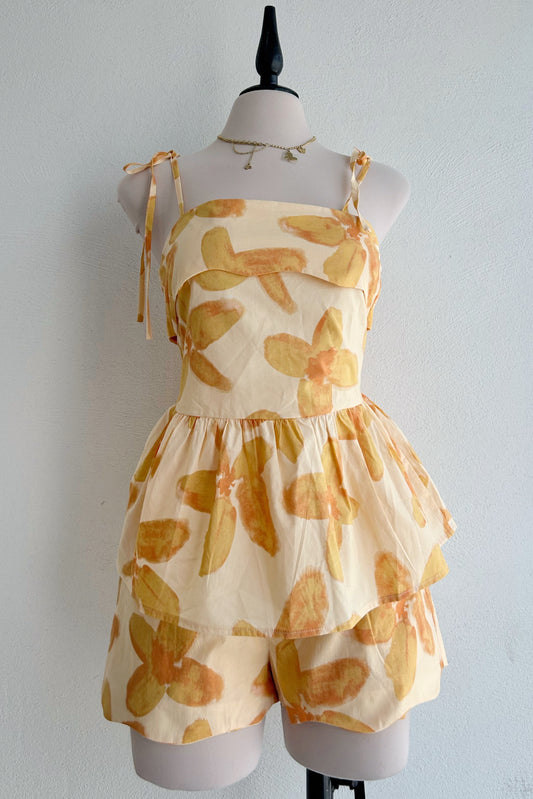 Conjunto flores naranja