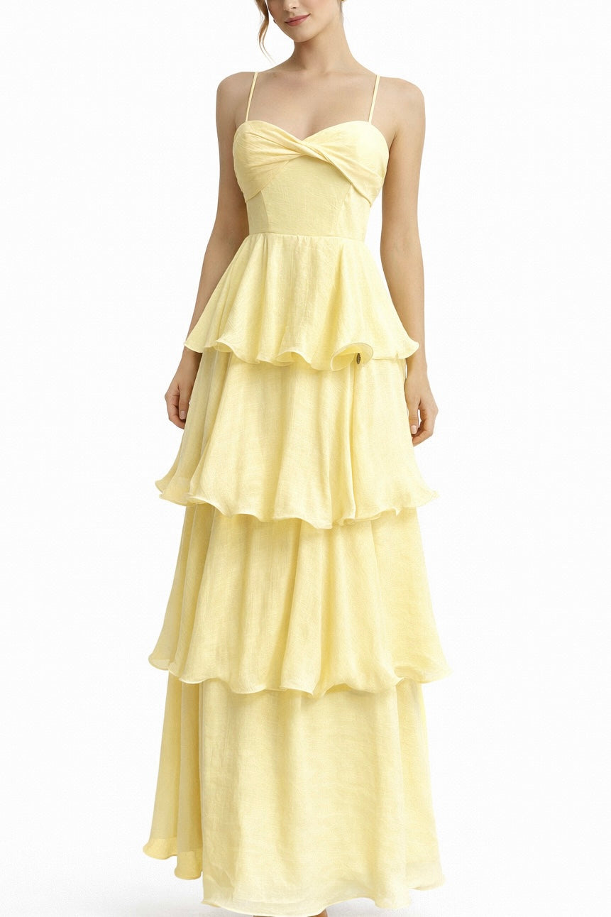 Vestido Aurora Solei Mantequilla