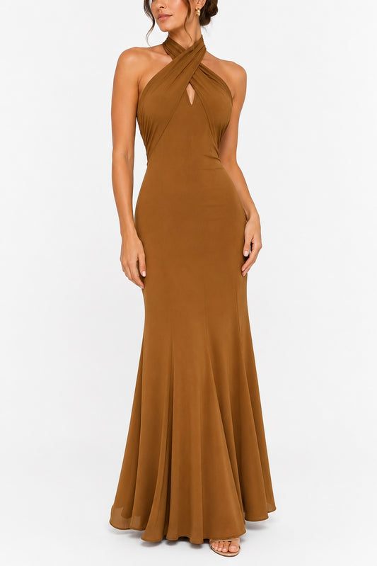 Vestido Mocha Halter