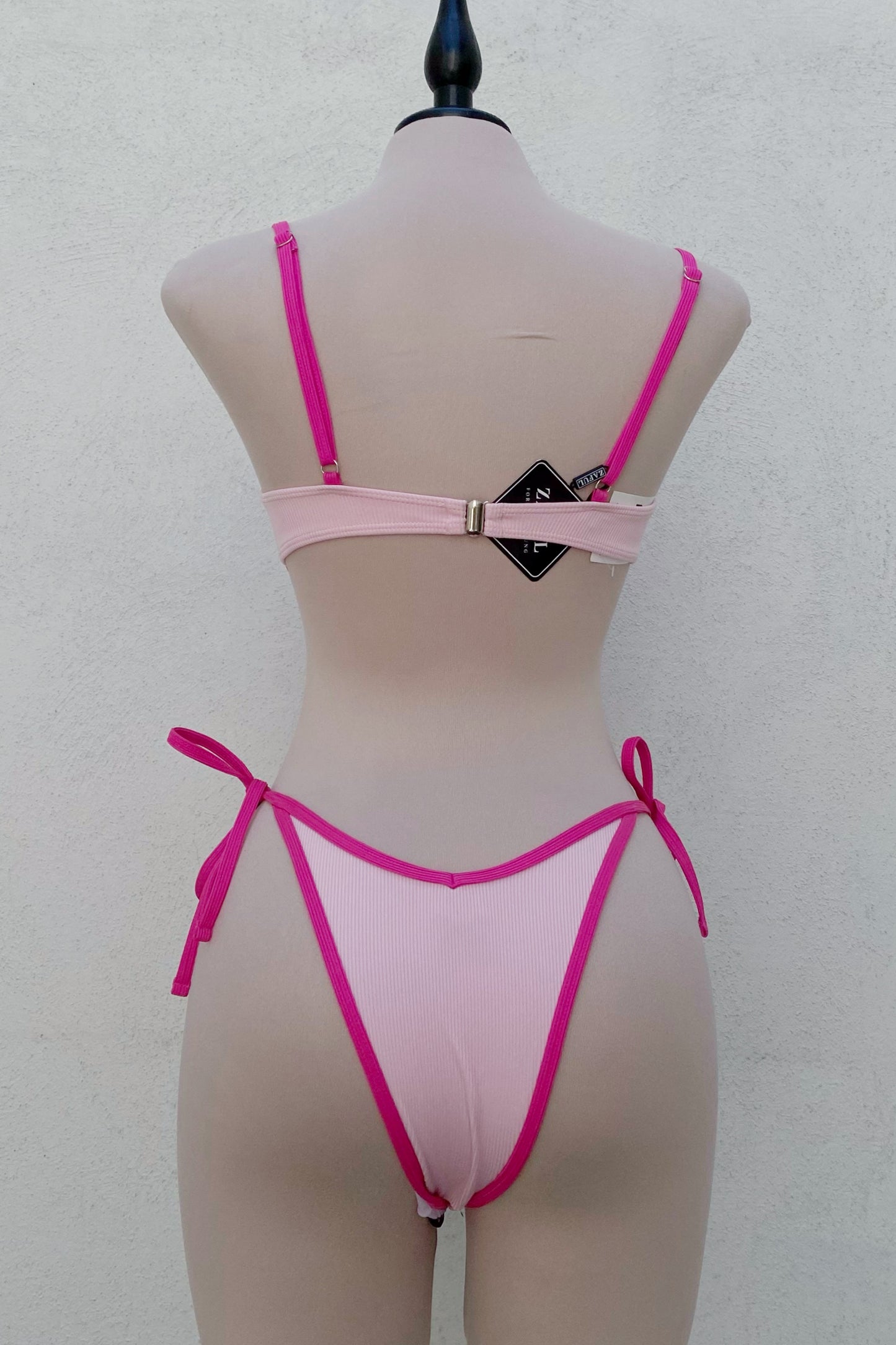 Bikini rosa ajustable