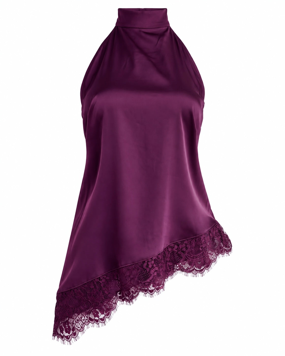 Blusa Halter Lace Plum