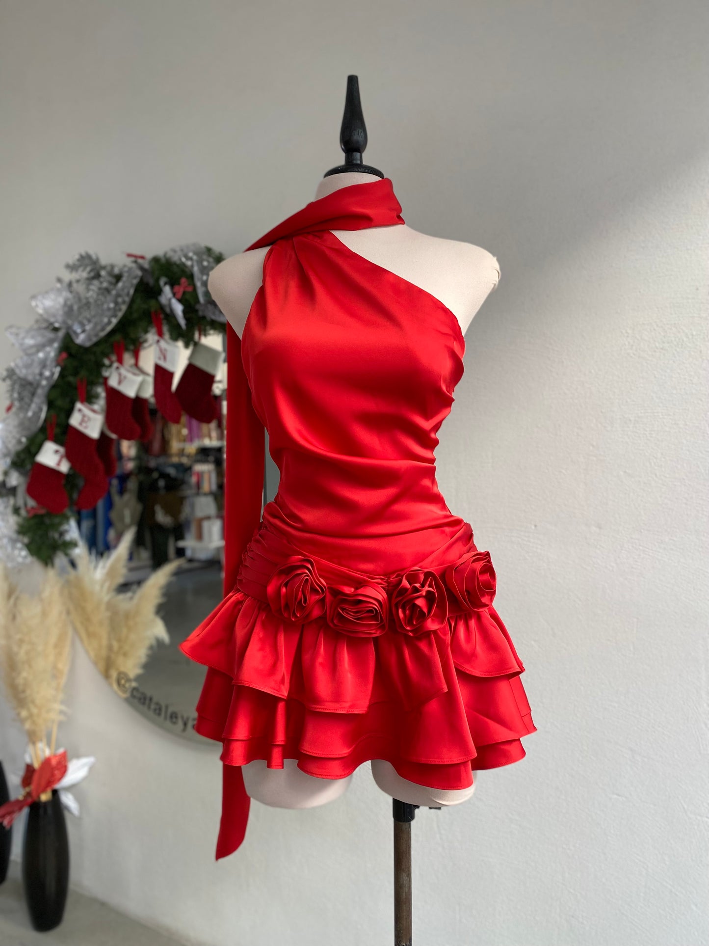 Vestido Mía rojo