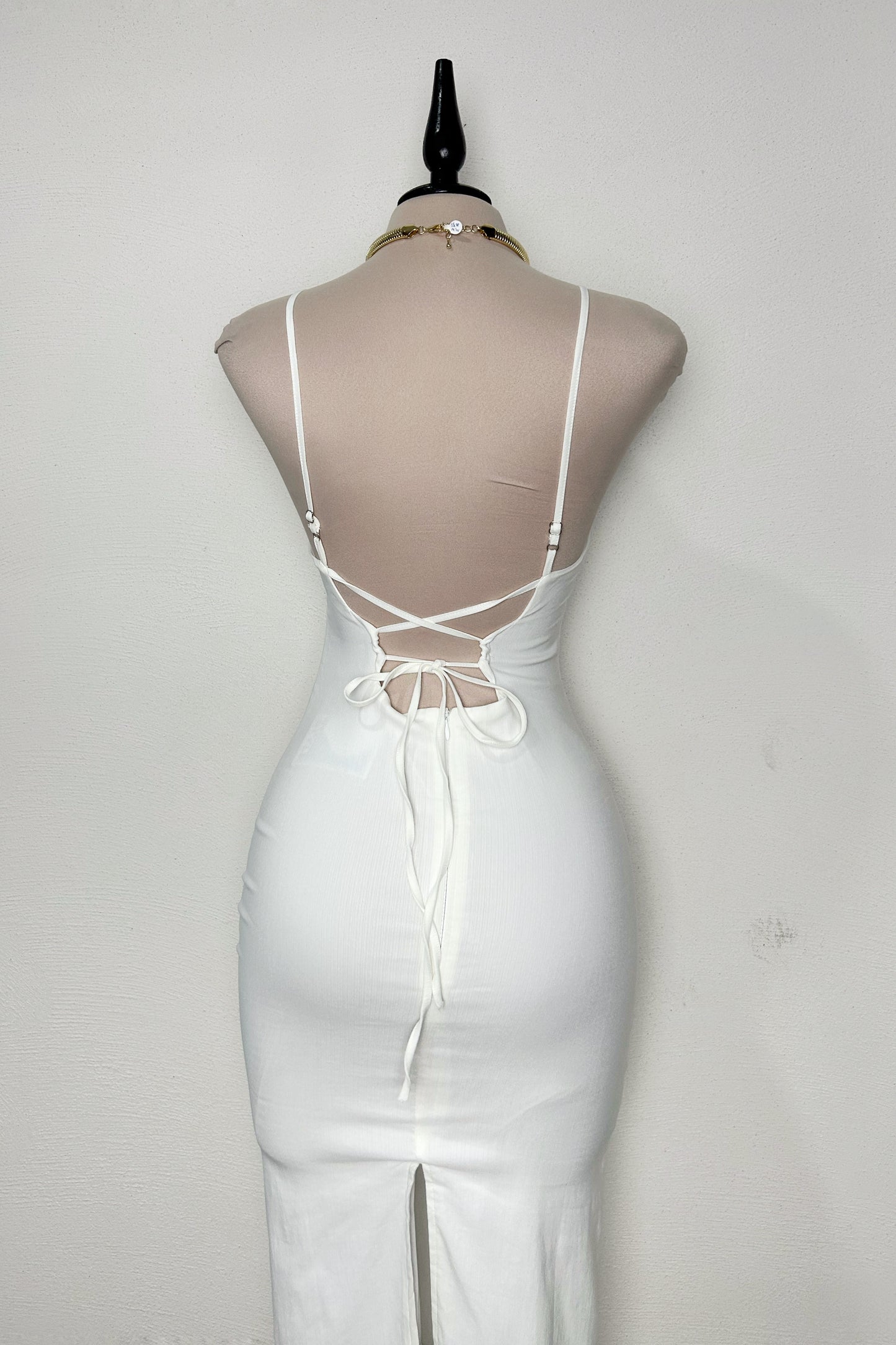 Vestido blanco cut