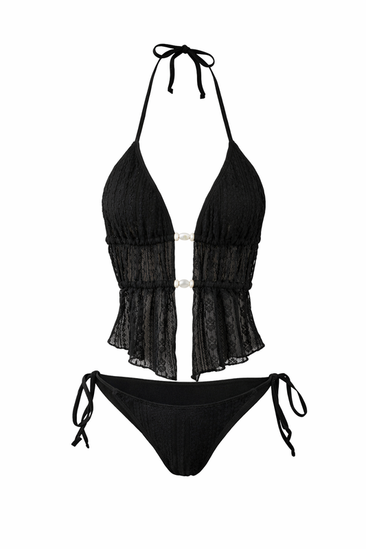 Bikini medium top negro