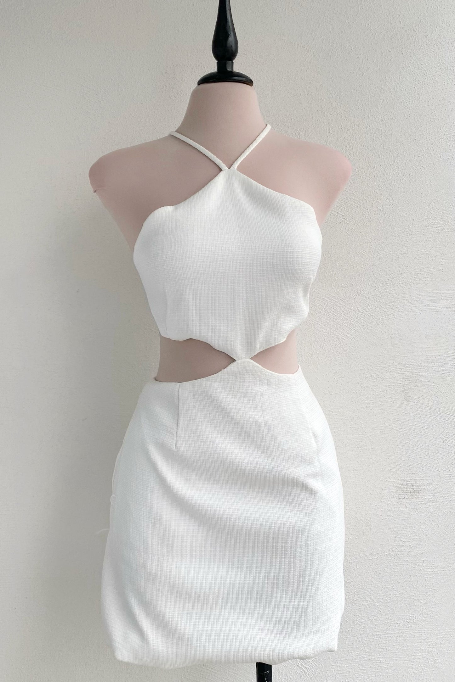 Vestido blanco tweed