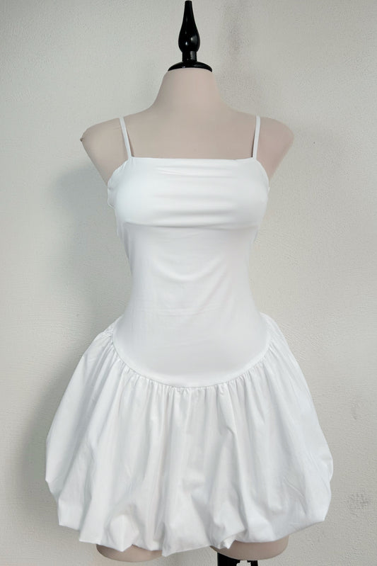 Vestido globo blanco
