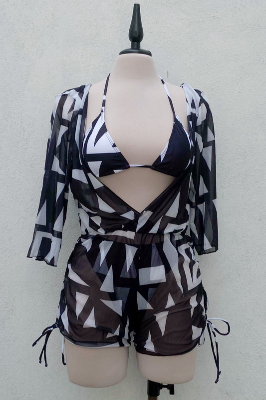 Set bikini negro/blanco
