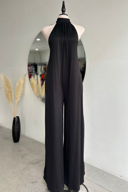 Jumpsuit halter negro