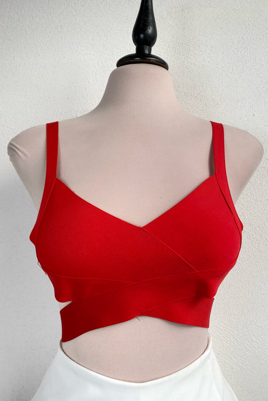 Top bandage cut rojo