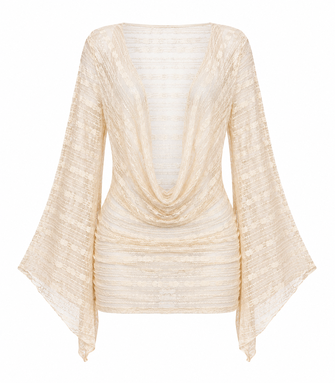 Vestido cover up nude texturizado