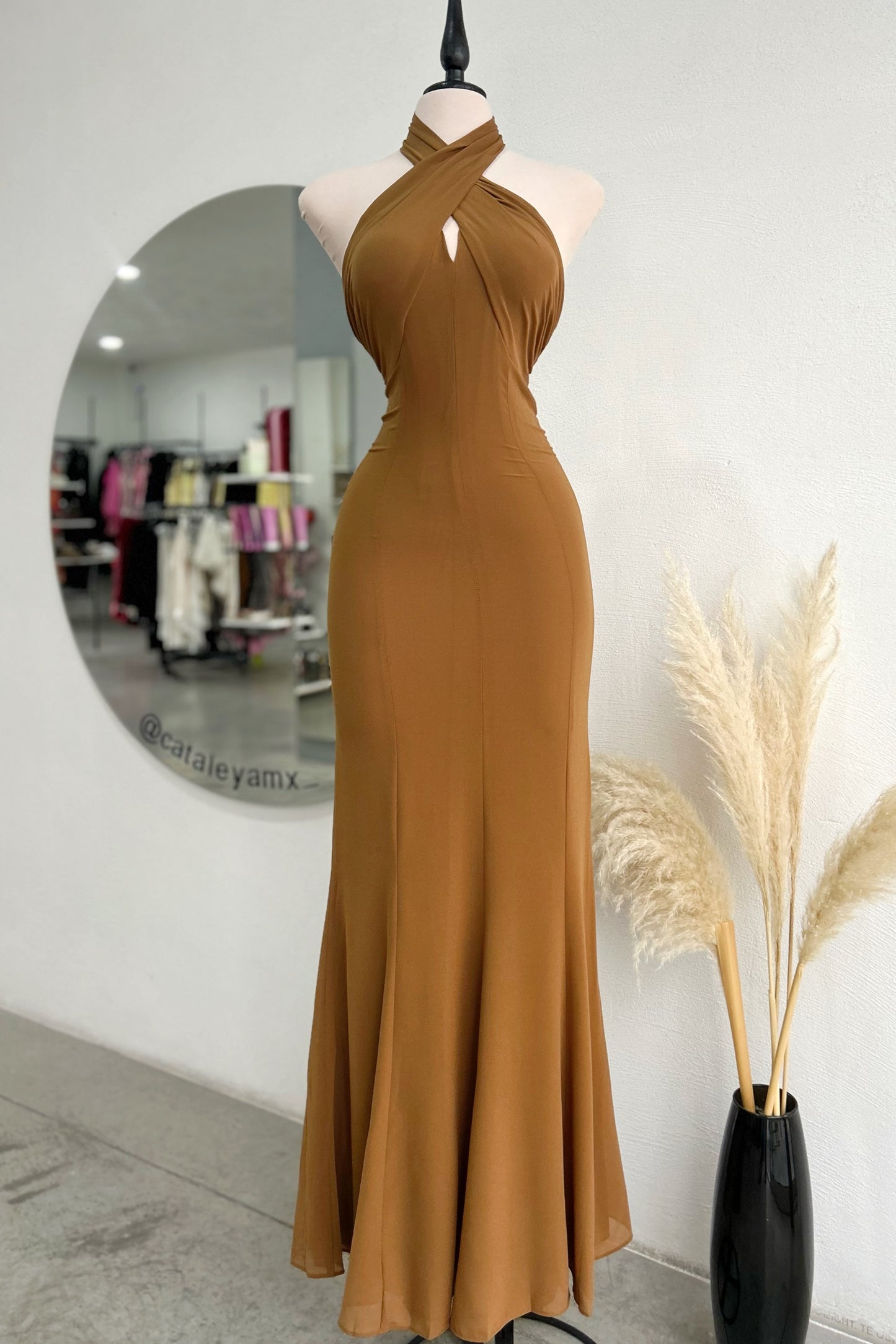 Vestido Mocha Halter