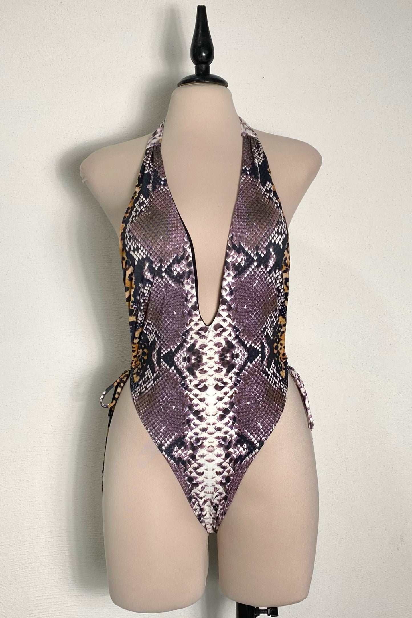 Bañador animal print halter