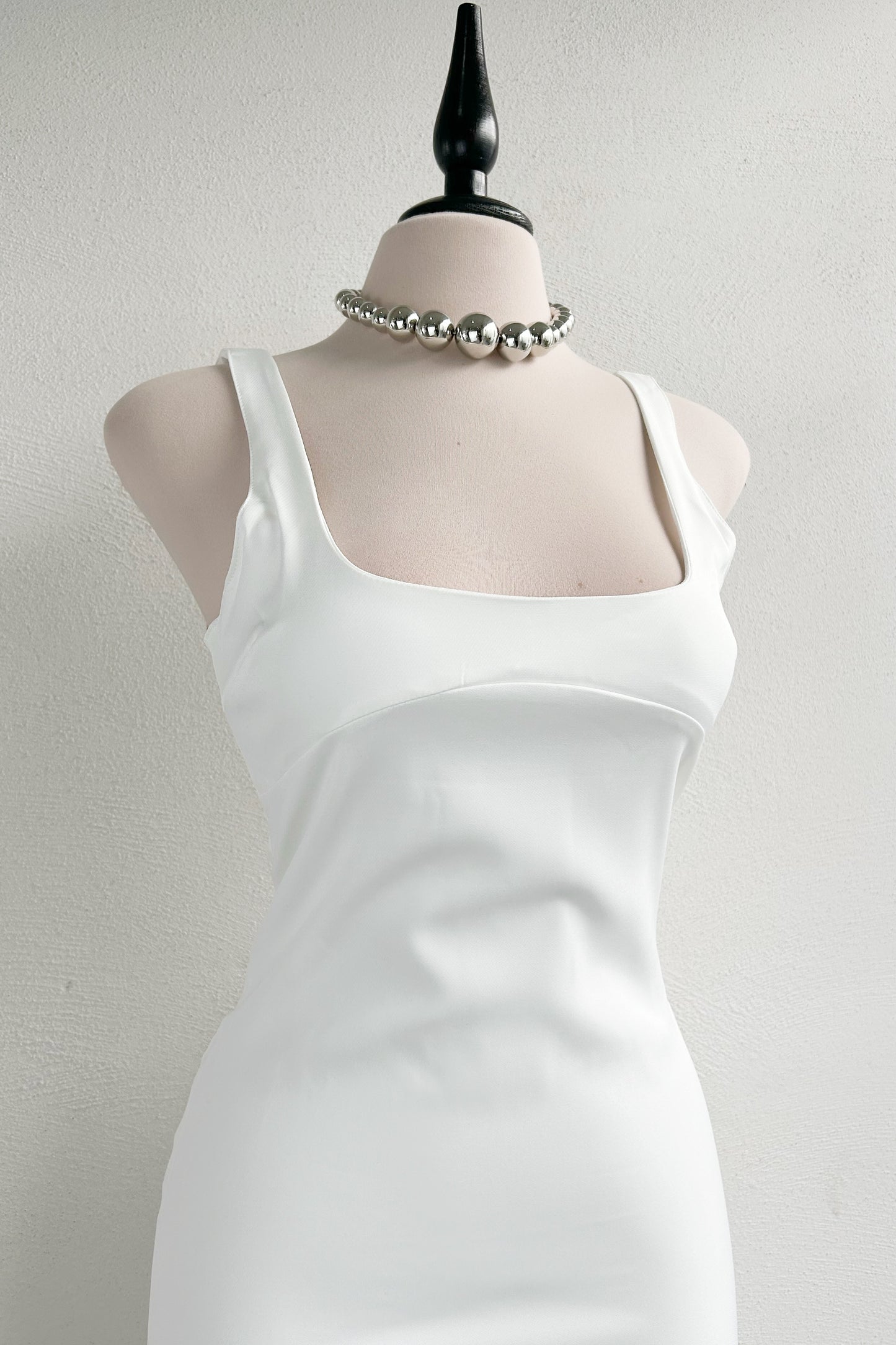 Vestido midi blanco