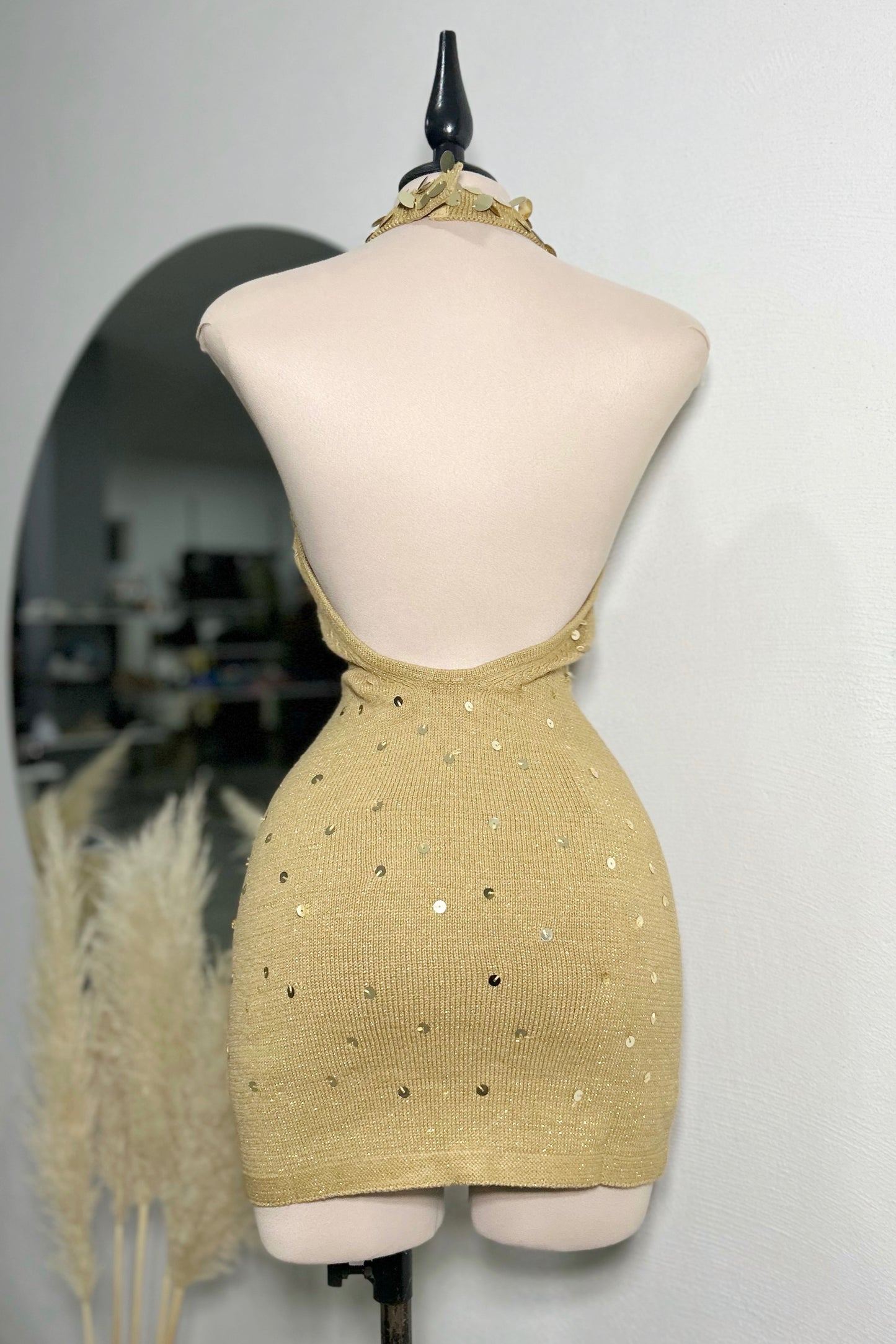 Vestido Ámbar dorado