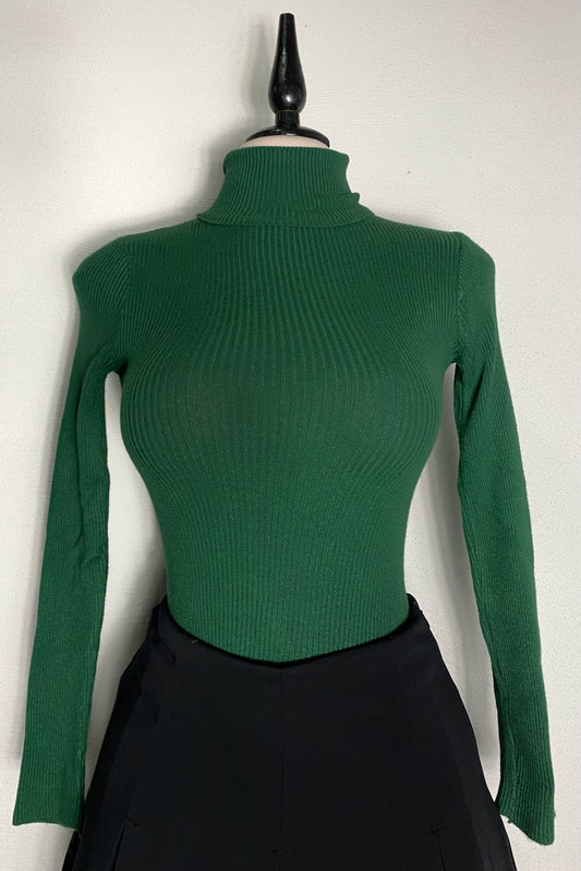 Blusa cuello verde