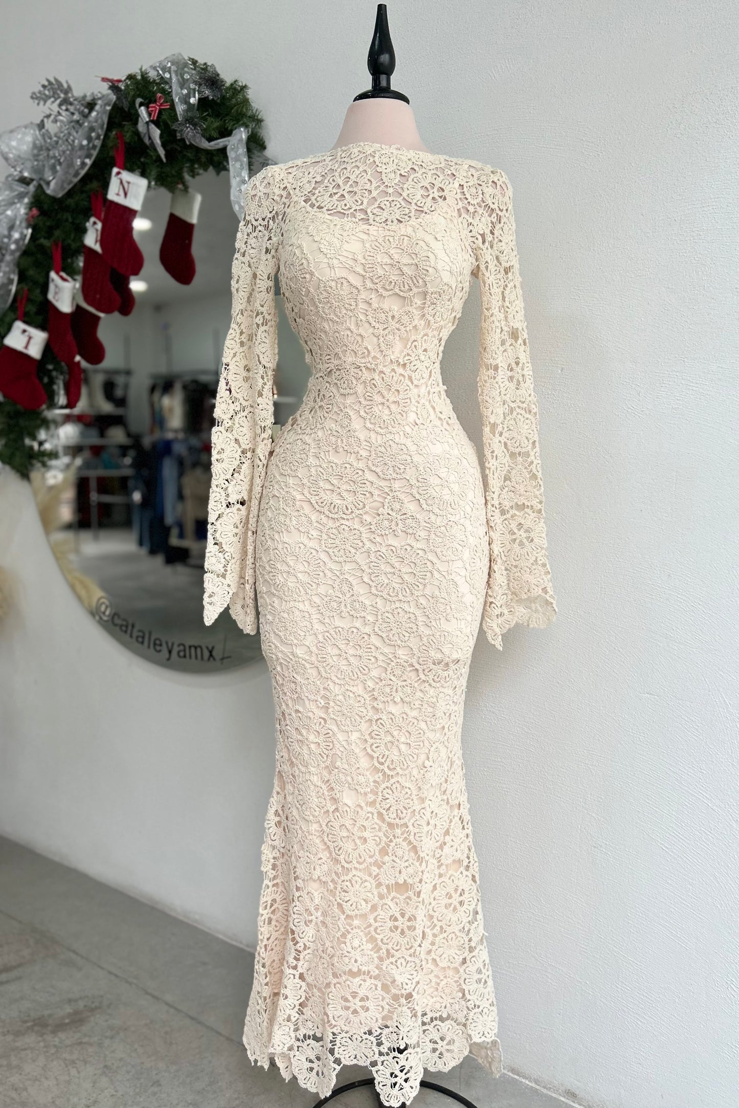 Vestido Laurel beige