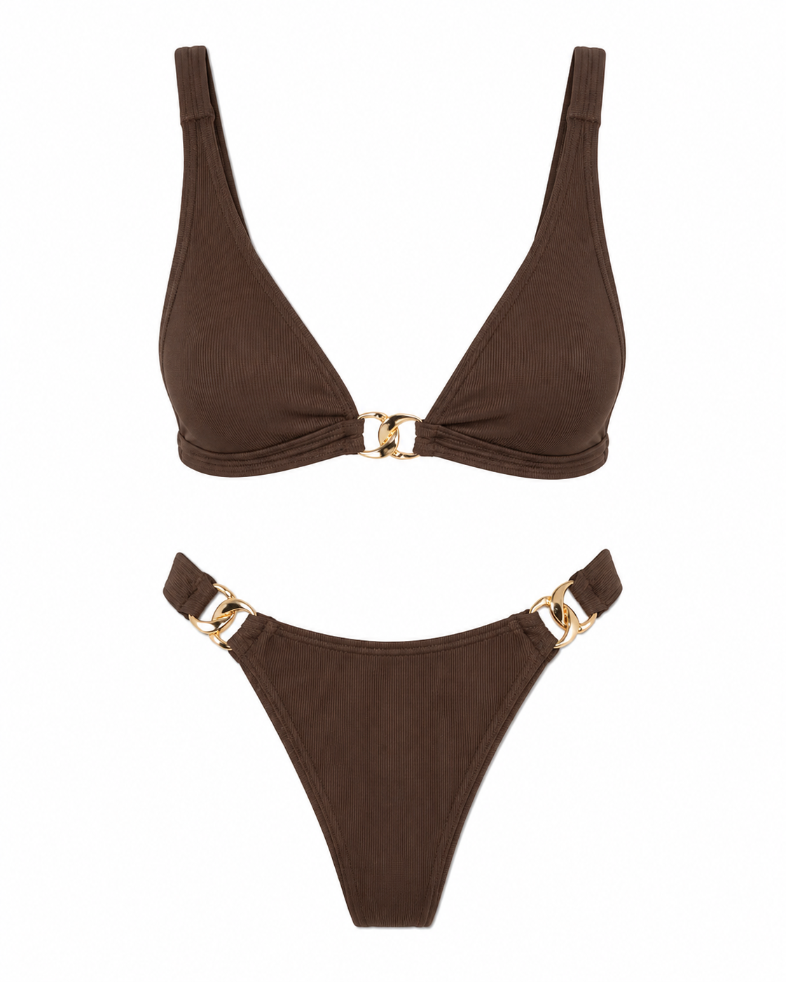 Bikini café detalle dorado