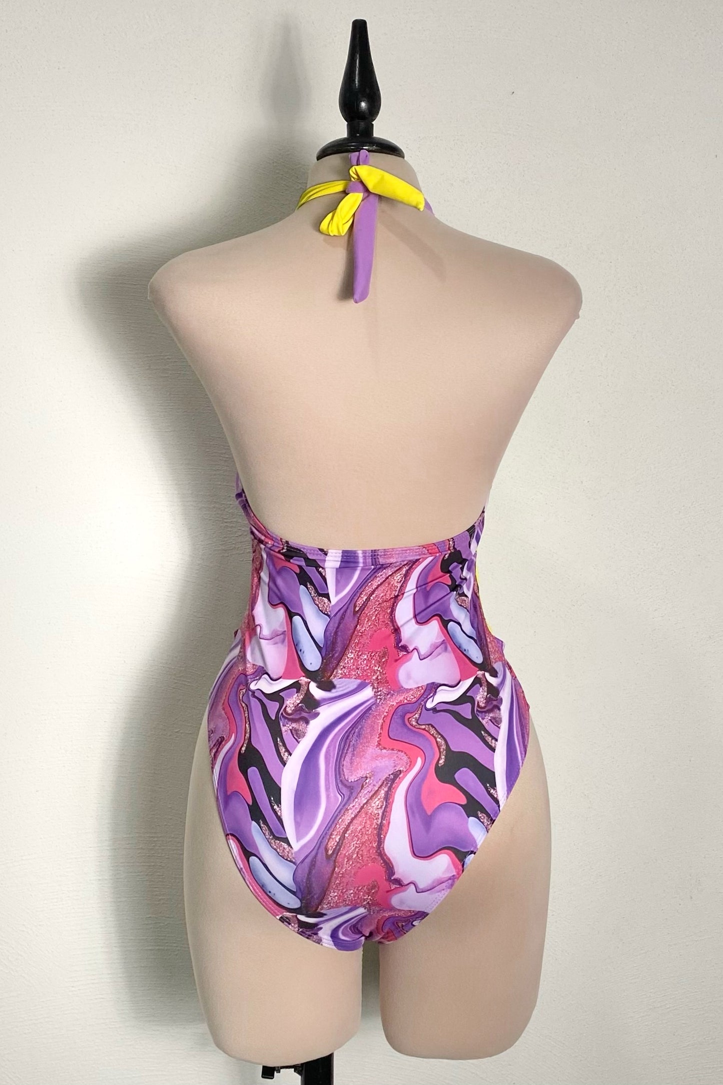 Bañador halter lila