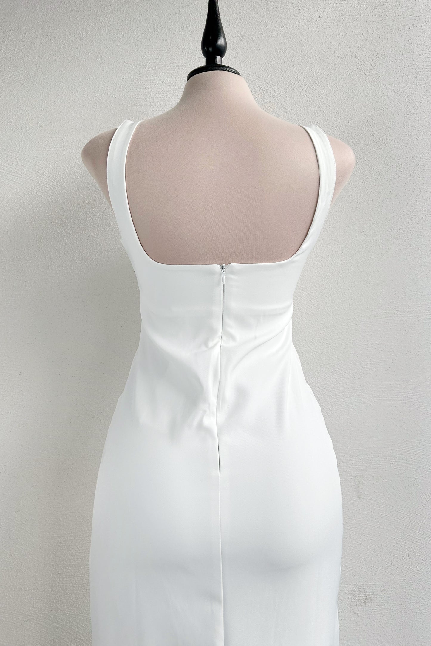 Vestido midi blanco